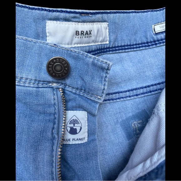 Brax Feel Good Designer Ultra Light Y2K Style Cadiz Denim Jeans Waist Size 36 - Picture 3 of 7